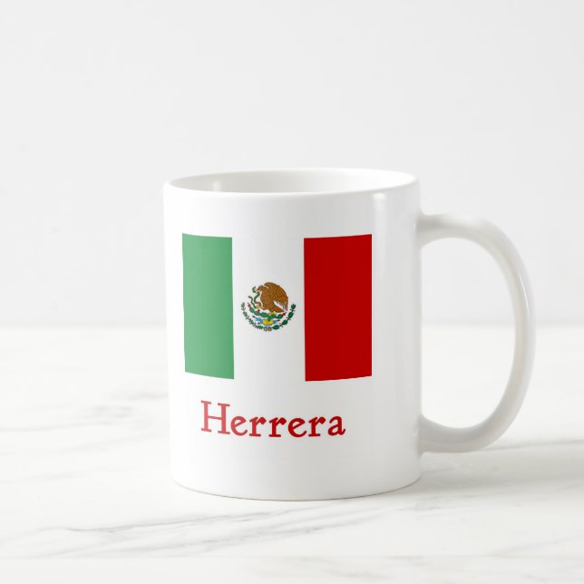 Caneca De Café Bandeira mexicana de Herrera (Direita)