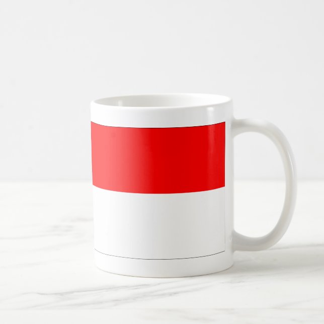 Caneca De Café bandeira Mônaco (Direita)