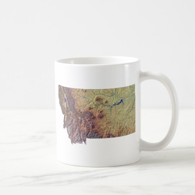 Caneca De Café Bandeira Montanã + Mug de Mapa (Direita)