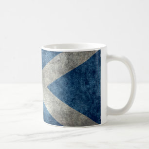 Caneca De Café Bandeira nacional de Scotland - versão do vintage