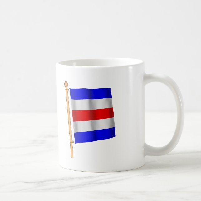 Caneca De Café Bandeira náutica 'C (Direita)