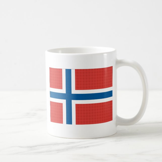 Caneca De Café Bandeira norueguesa (Direita)