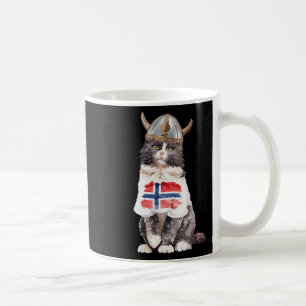 Caneca De Café Bandeira Norueguesa de Gato da Noruega