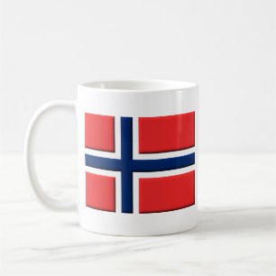 Caneca De Café Bandeira Norueguesa Norsk Mug