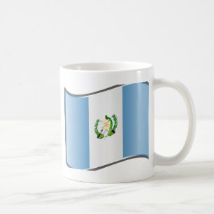Caneca De Café Bandeira ondulada da Guatemala