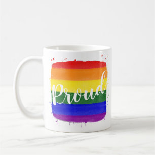 Caneca de Café Bandeira Orgulho LGBTQ