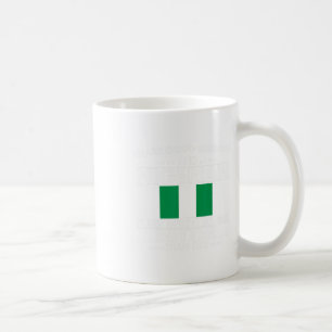 Caneca De Café Bandeira orgulhosa da Nigéria Raízes do Patrimônio