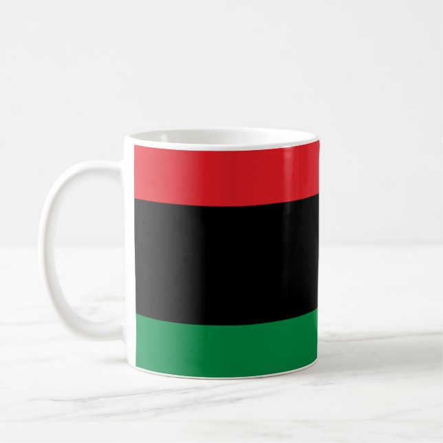 Caneca De Café Bandeira Pan-Africana (Esquerda)