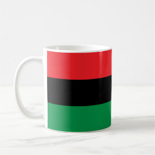 Caneca De Café bandeira pan-africana, história negra afro-america