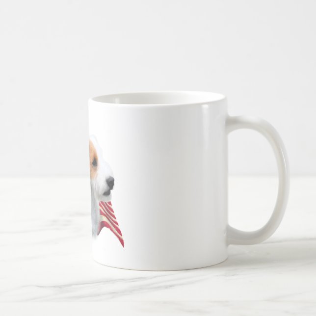 Caneca De Café Bandeira Parson Russell Terrier (quebrada) (Direita)