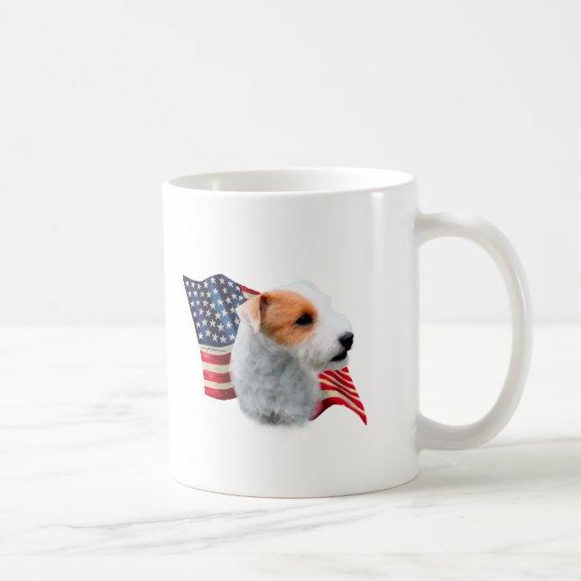 Caneca De Café Bandeira Parson Russell Terrier (quebrada) (Direita)