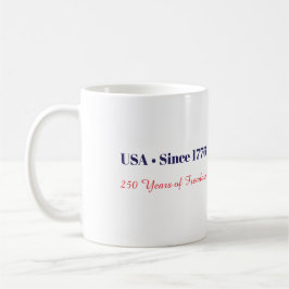 Caneca De Café Bandeira Patriótica Americana Desde 1776 Liberdade
