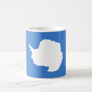 Caneca de Café Bandeira Patriótica da Antártida