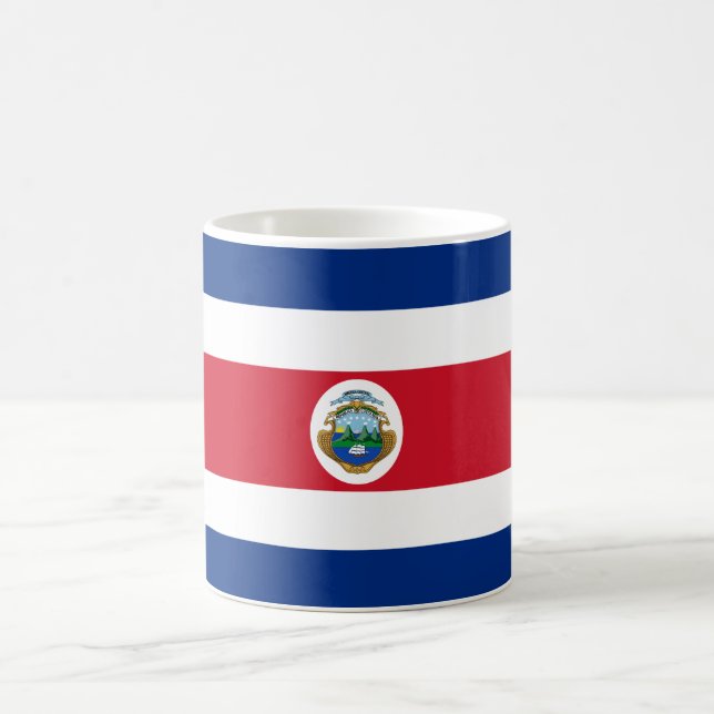 Caneca De Café Bandeira Patriótica da Costa Rica (Centro)