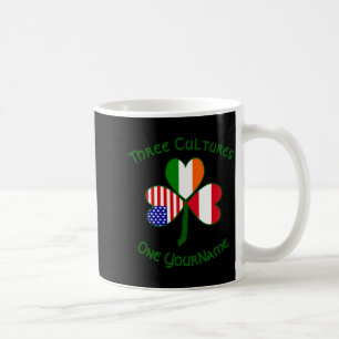 Caneca De Café Bandeira Personalizada do Trevo Austríaco Irlandês