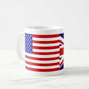 Caneca De Café Bandeira Personalizável dos Estados Unidos & Bande