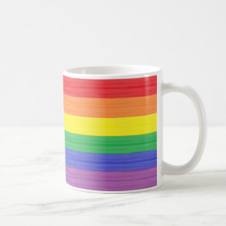 Caneca De Café Bandeira pintada do arco-íris