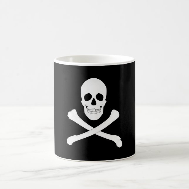 Caneca De Café Bandeira Pirate (Jolly Roger) (Centro)