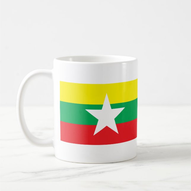 Caneca De Café Bandeira propor 2007 de Myanmar (Esquerda)