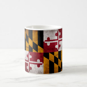 Caneca De Café Bandeira resistida do estado de Maryland do