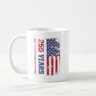 Caneca De Café Bandeira Retro América 250 Anos Aniversário de 250