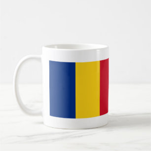 Caneca De Café Bandeira romena e nome do hino