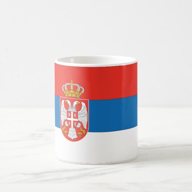 Caneca De Café Bandeira sérvio (Centro)