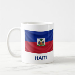 Caneca De Café Bandeira Simples do Haiti | Orgulho Diário