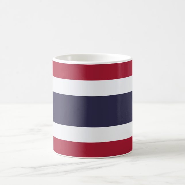 Caneca De Café Bandeira Tailandesa (Tailândia) (Centro)