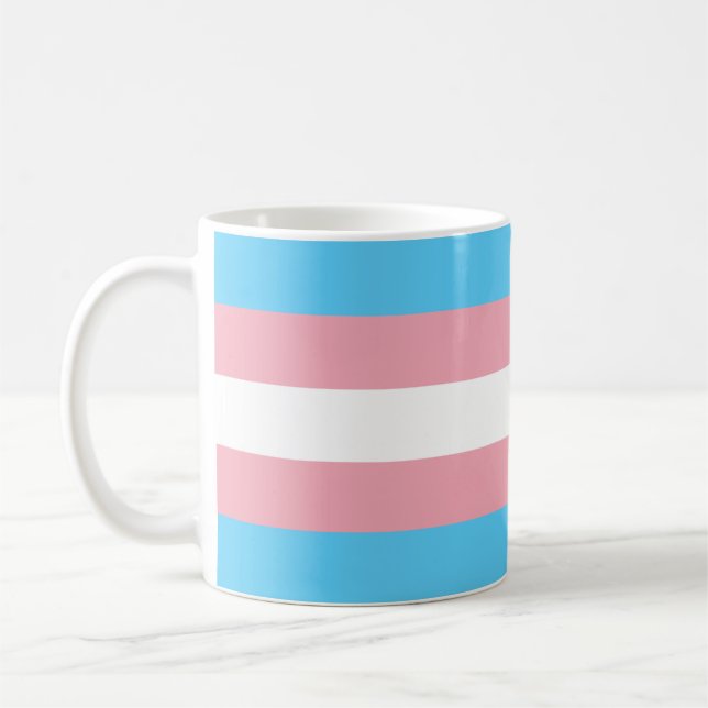 Caneca De Café Bandeira Transgênero Coffee Mug (Esquerda)