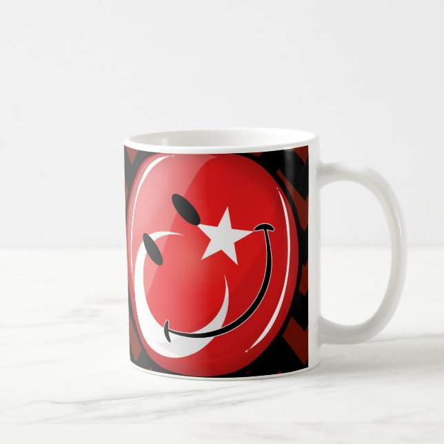 Caneca De Café Bandeira turca de sorriso (Direita)