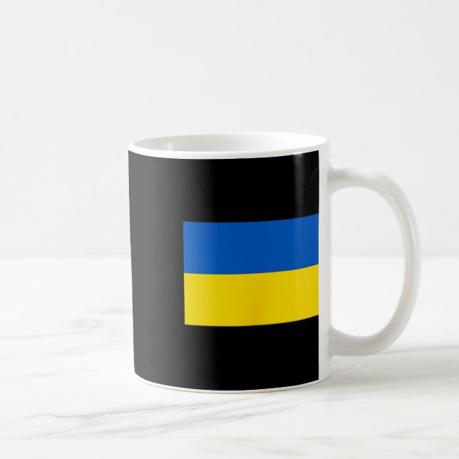 Caneca De Café Bandeira ucraniana da Ucrânia 1 (Direita)