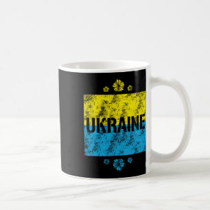 Caneca De Café Bandeira ucraniana vintage Ucrânia Orgulho 10