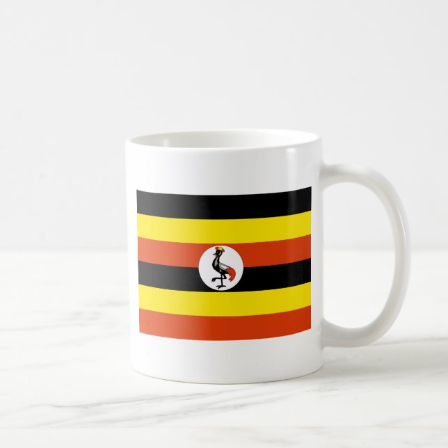 Caneca De Café bandeira uganda (Direita)