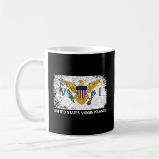 Caneca De Café Bandeira Usvi Feita Nas Ilhas Virgens Dos Eua