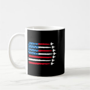 Caneca De Café Bandeira Vermelha Branca Azul Patriótica Dos EUA J