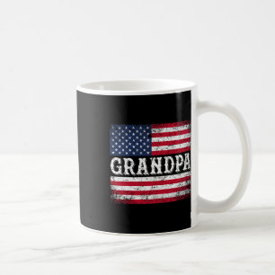Caneca De Café Bandeira Vintage dos EUA do Vovô Patriótica 4 de J