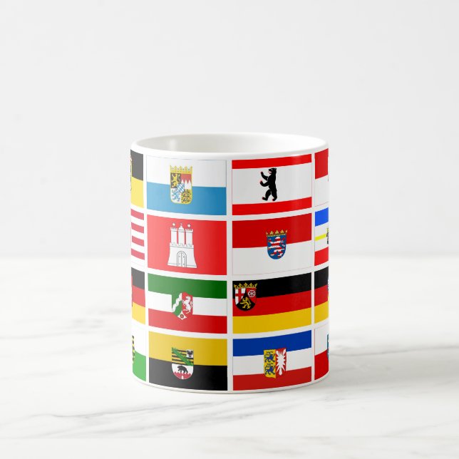 Caneca De Café Bandeiras alemãs do estado dos Estados federados (Centro)