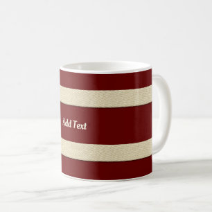 Caneca De Café Bandeiras Brilhantes e Douradas