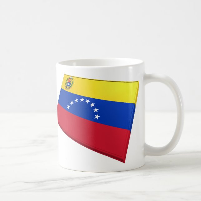 Caneca De Café Bandeiras dos E.U. & do Venezuela (Direita)