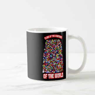 Caneca De Café Bandeiras Dos Países Do Mundo Internacional