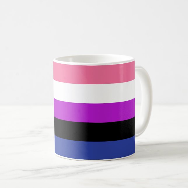 Caneca De Café Bandeja de Genderid (Frente Esquerda)