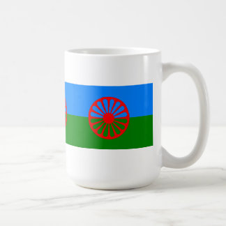 Caneca De Café Bandeja romana oficial bandeira cigana Café Mug