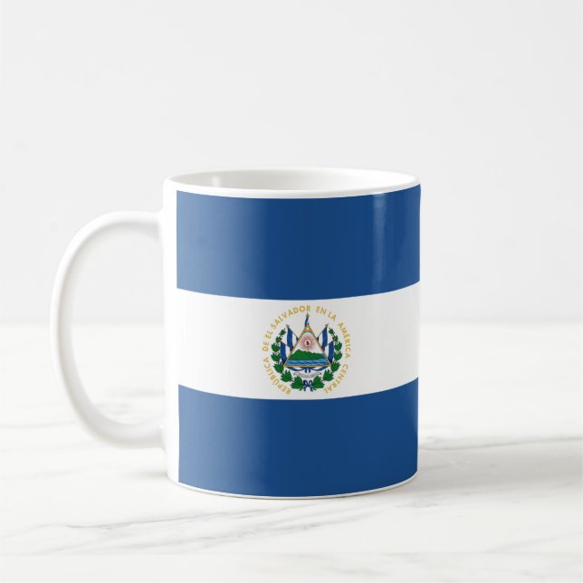 Caneca De Café Bandera de El Salvador (Esquerda)