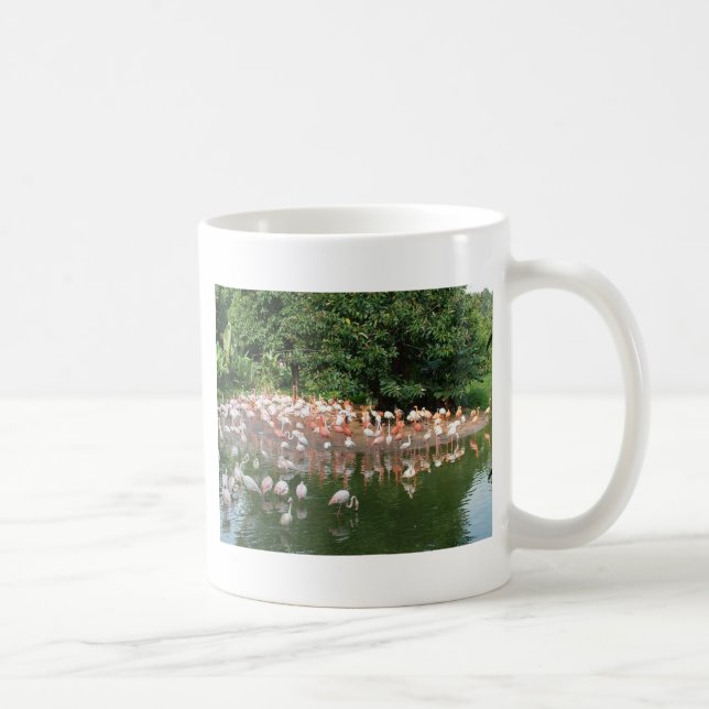 Caneca De Café bando de flamingos (Direita)