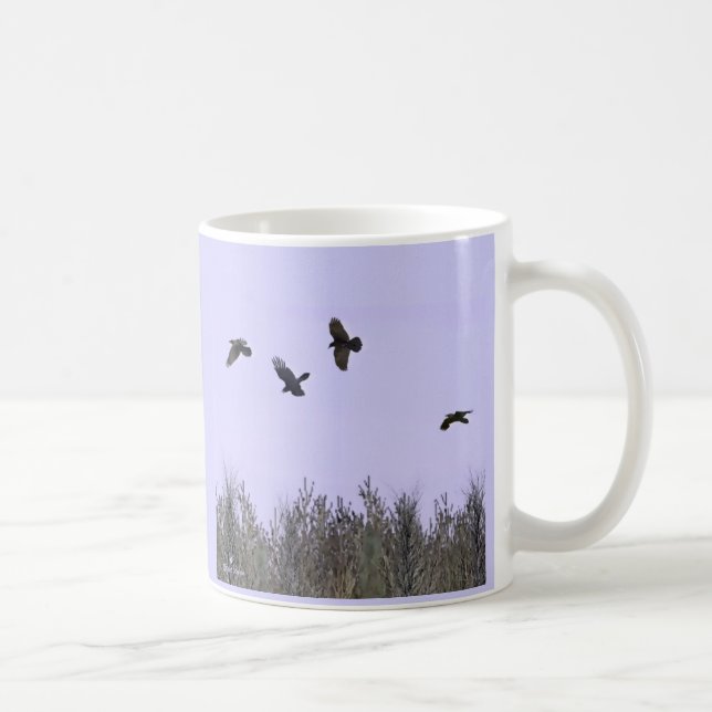 Caneca De Café Bando de Ravens (Direita)