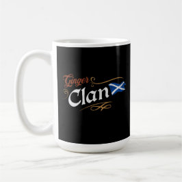 Caneca De Café Bando do Gengibre Bandeira Escocesa Orgulho Ruivo