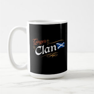 Caneca De Café Bando do Gengibre Bandeira Escocesa Orgulho Ruivo