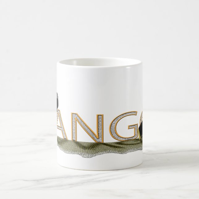 Caneca De Café Bandoneon e chapéu do tango grandes (Centro)