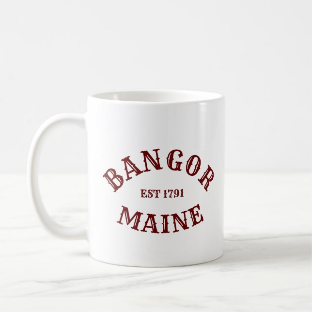 Caneca De Café Bangor, Maine Coffee Mug (Esquerda)